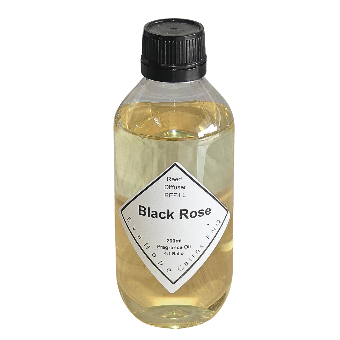 BLACK ROSE - (Evahope creation) 200ml Diffuser Refill