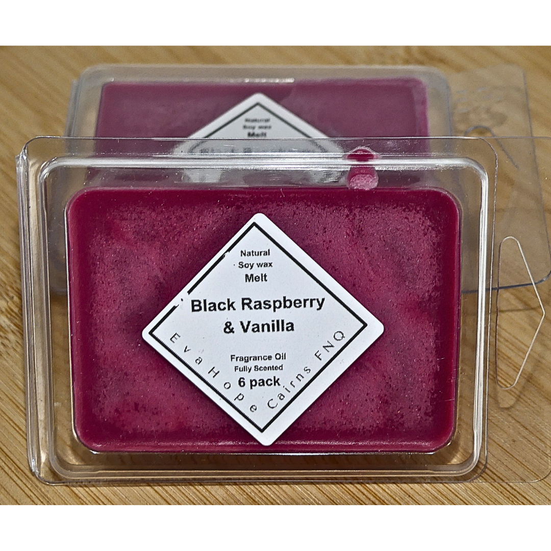 BLACK RASPBERRY & VANILLA - Soy Wax Melts.