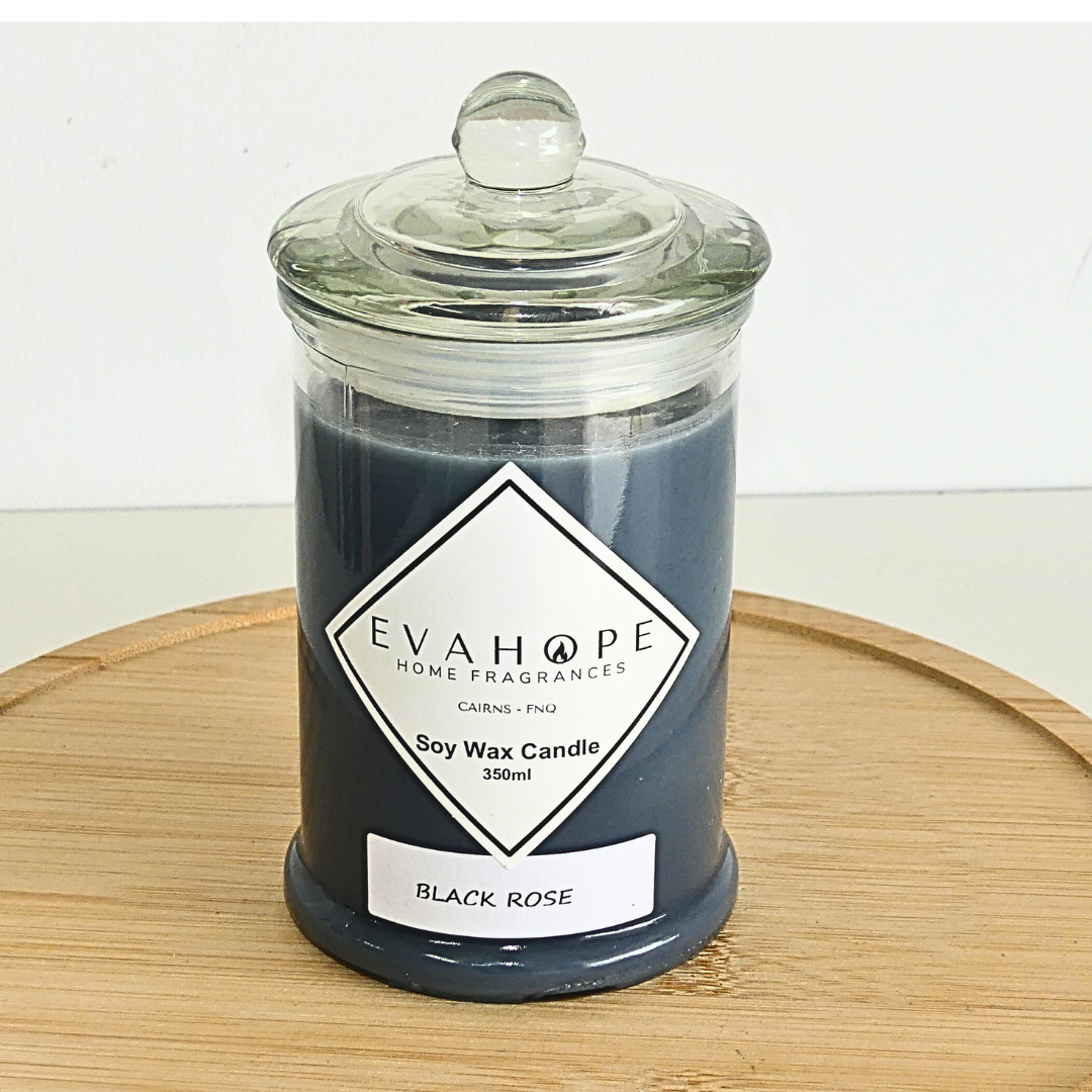BLACK ROSE - Soy Wax Candle. 350ml