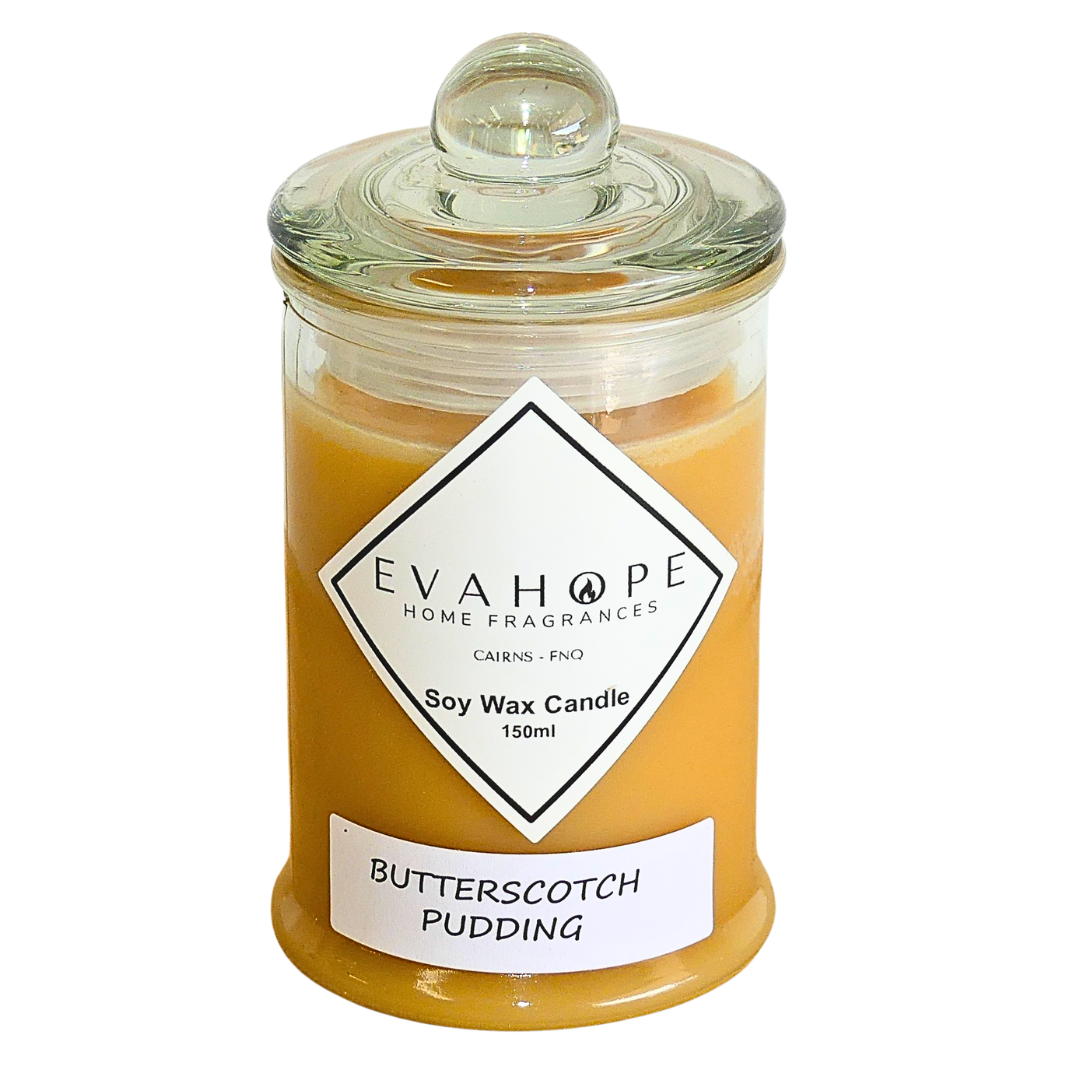 BUTTERSCOTCH PUDDING - 150ml Soy Wax Candle.