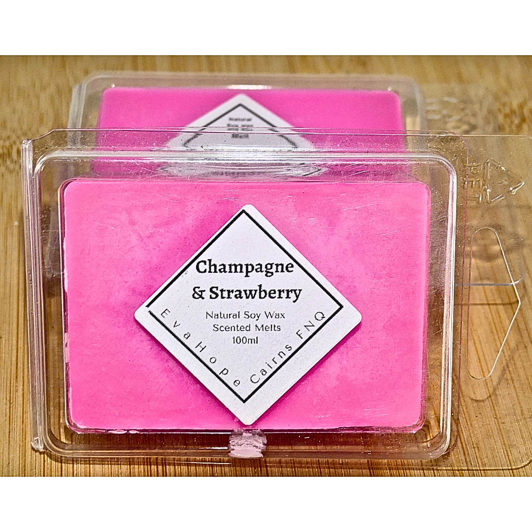 CHAMPAGNE & STRAWBERRY - Soy Wax Melts