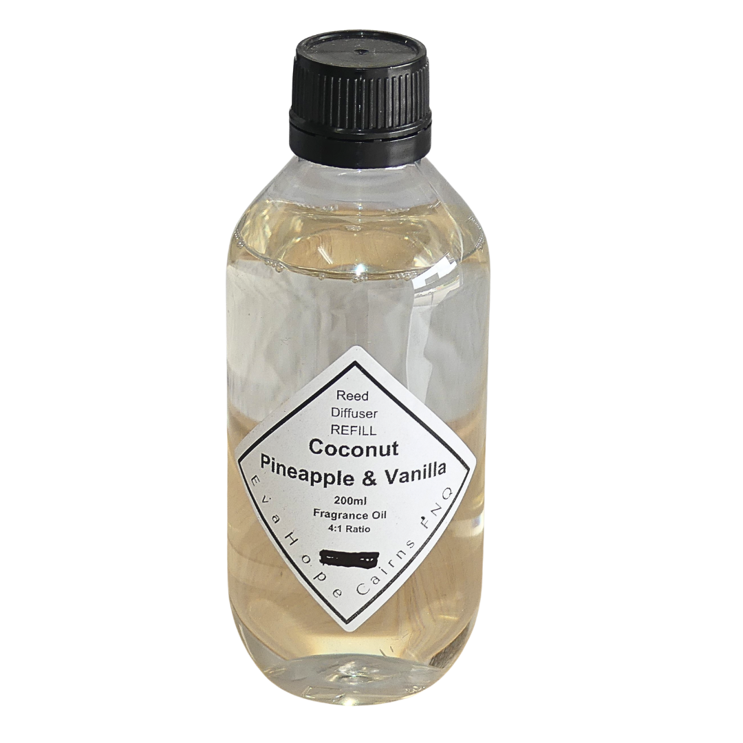 COCONUT PINEAPPLE & VANILLA - 200ml Reed Diffuser Refill