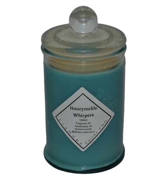 HONEYSUCKLE WHISPERS - 150ml Soy Wax Candle - @30hr slow burn. - CLEARANCE