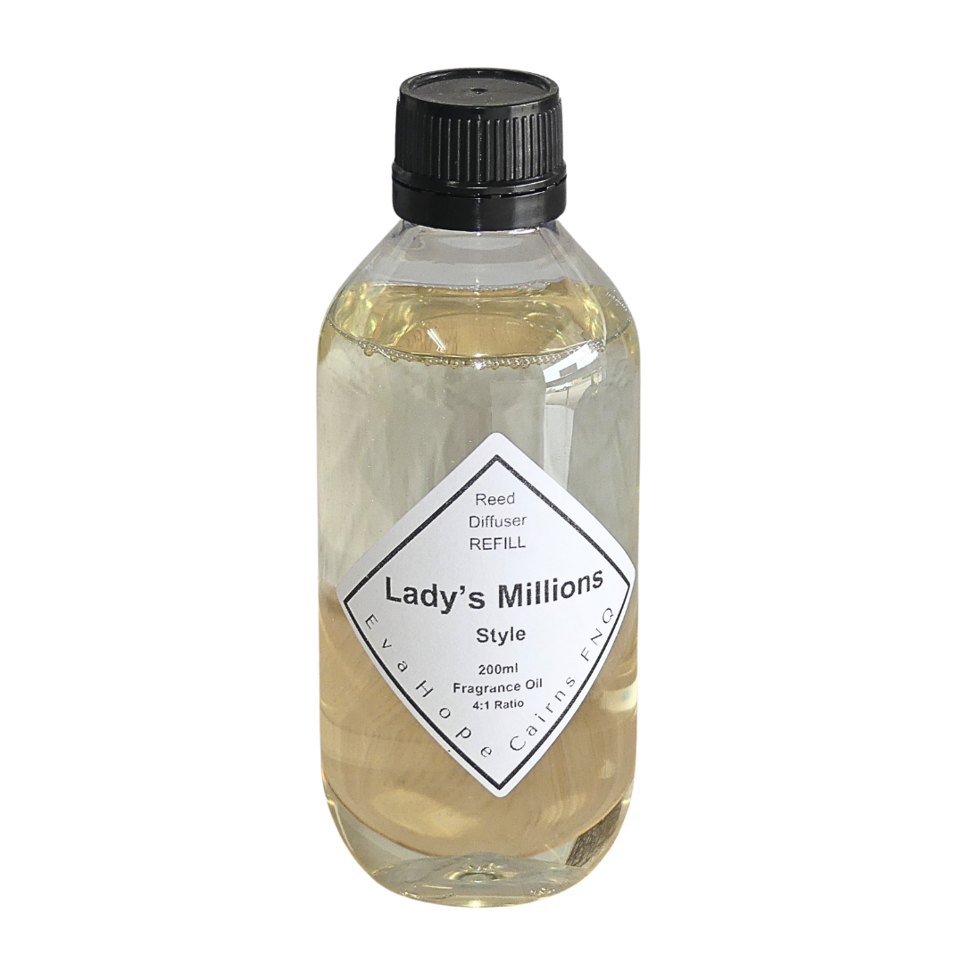 LADY'S MILLIONS (type) - 200ml Reed Diffuser Refill Kit
