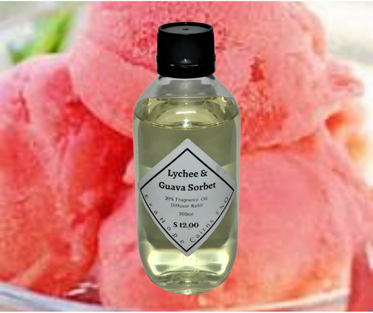 LYCHEE & GUAVA SORBET - 200ml Reed Diffuser Refill