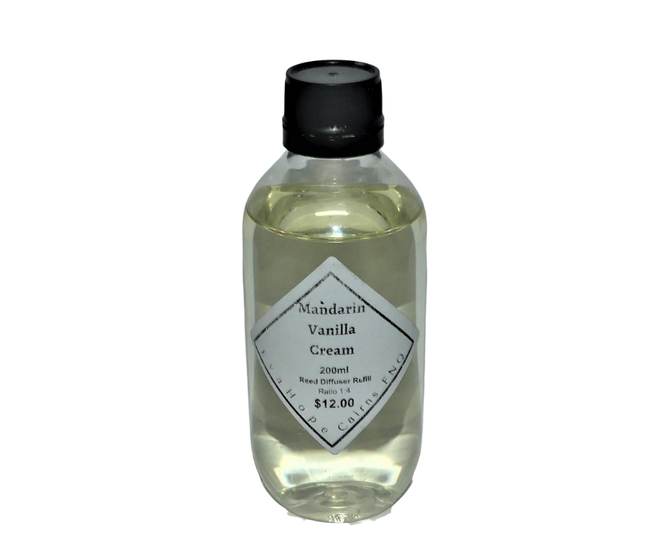 MANDARIN VANILLA CREAM - 200ml Reed Diffuser Refill Kit