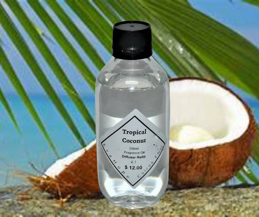 TROPICAL COCONUT - 200ml Reed Diffuser Refill