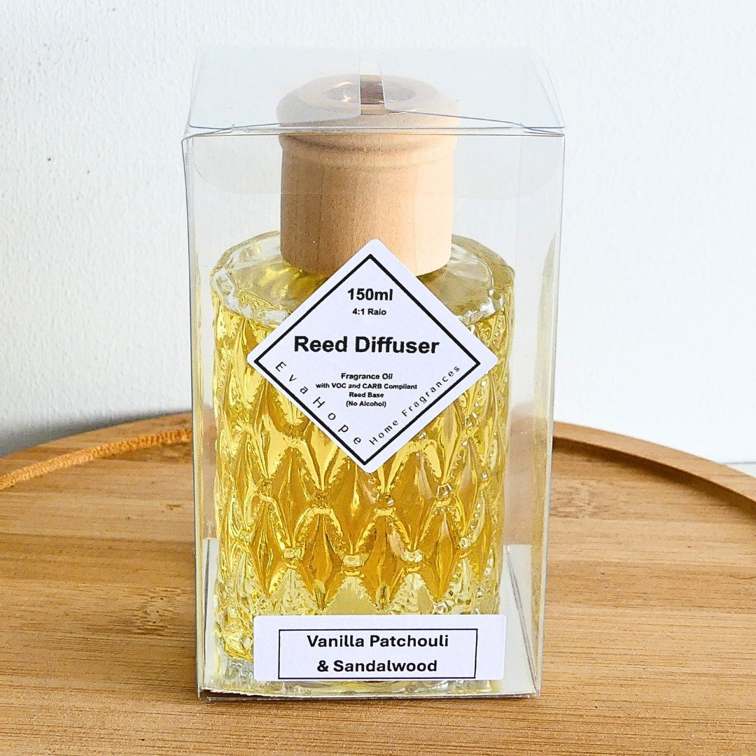 VANILLA PATCHOULI & SANDALWOOD - 150ml Reed Diffuser