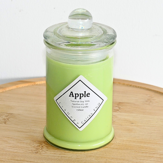 APPLE - 150ml Soy Wax candle @30hr slow burn - CLEARANCE
