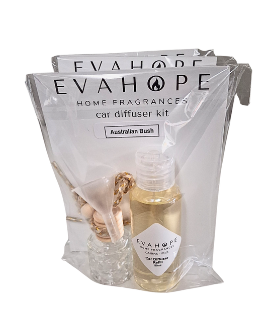 Australian Bush 10ml Car Diffuser Kit. Incl: 50ml Refill