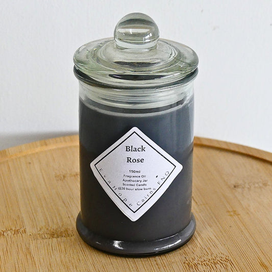 BLACK ROSE -150ml Soy Wax Candle.
