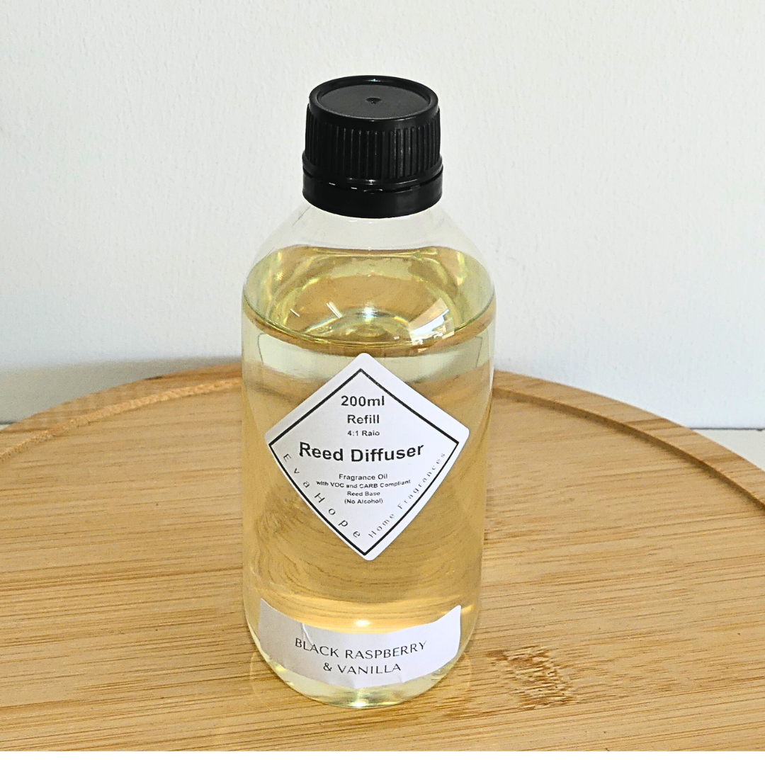 BLACK RASPBERRY & VANILLA -  200ml Reed Diffuser Refill