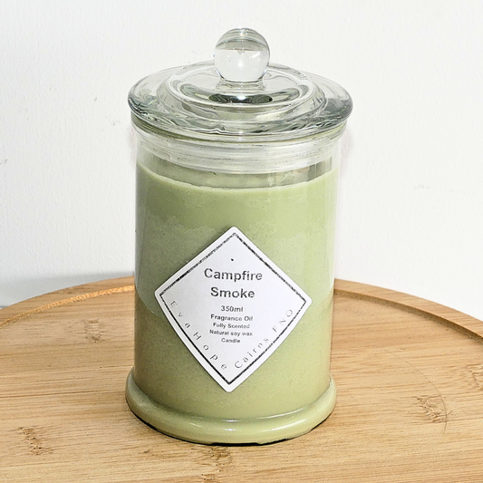 CAMPFIRE SMOKE - Scented Soy Wax Candle. 350ml.