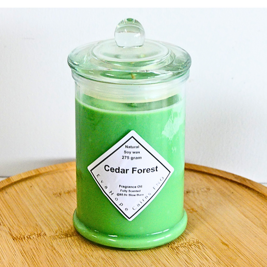CEDAR FOREST - Scented Soy Wax Candle. 350