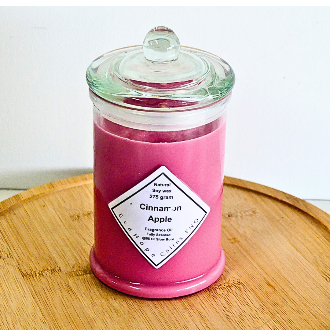 CINNAMON APPLE - Scented Soy Wax Candle 350ml