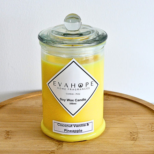 COCONUT PINEAPPLE & VANILLA - Scented Soy Wax. 150ml