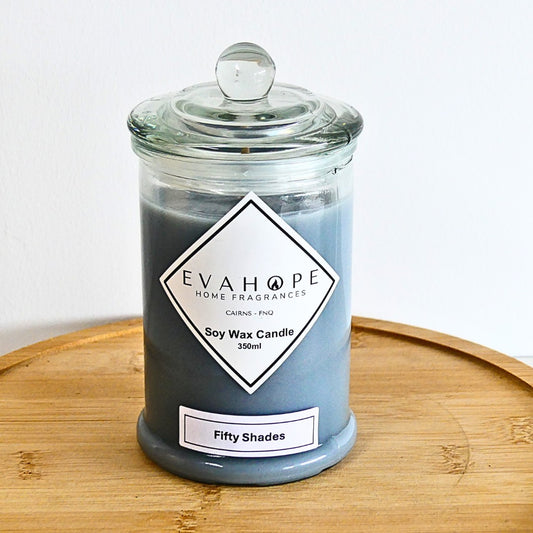 Fifty Shades 350ml Fully Scented, Natural Soy Wax @ 65 Hr slow burn
