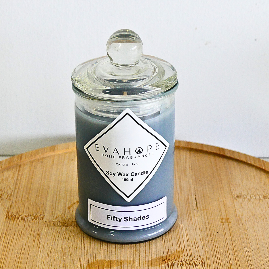 Fifty Shades 150ml Fully Scented, Natural Soy Wax. @ 30 Hr slow burn