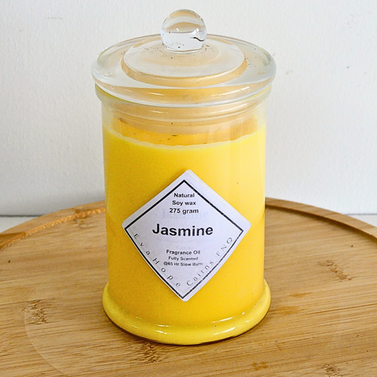 Jasmine 350ml Fully Scented, Natural Soy Wax @ 65hr slow burn
