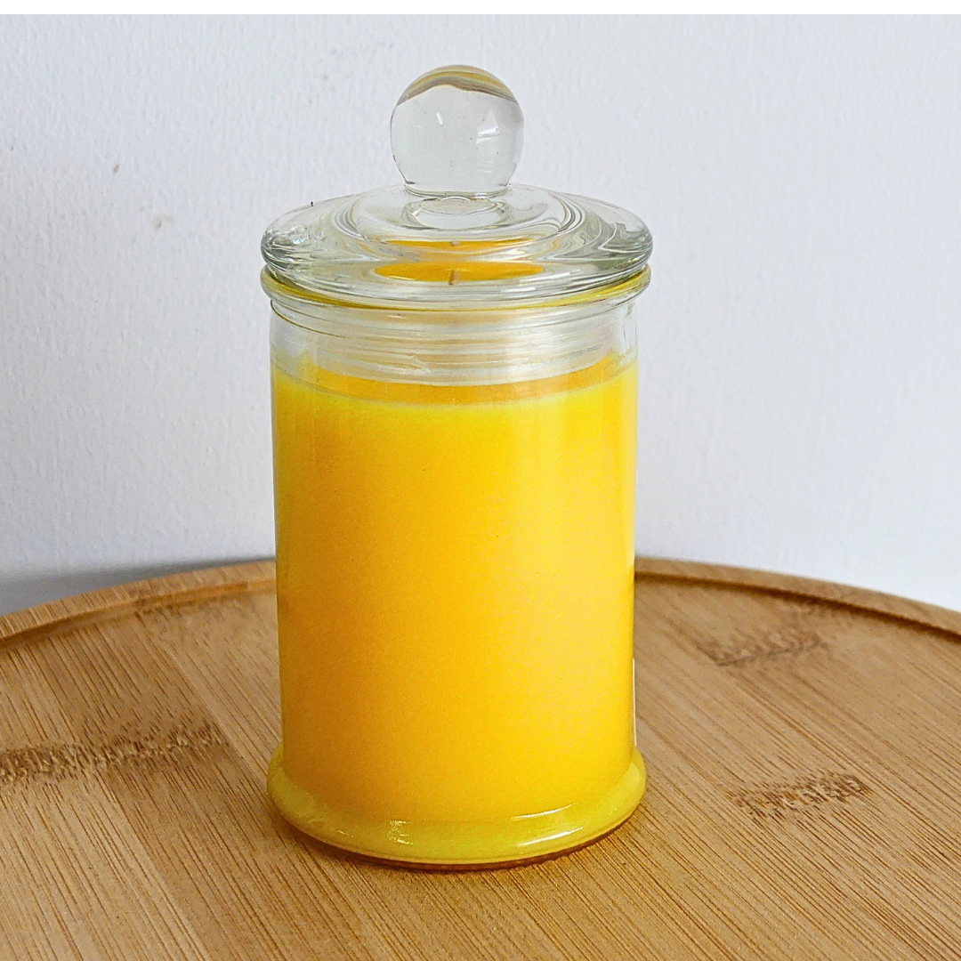 Jasmine 150ml Apothecary Jar Candle. @ 30 hr slow burn
