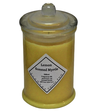 Lemon Scented Myrtle 350ml Natural Soy Wax. @ 65hr slow burn