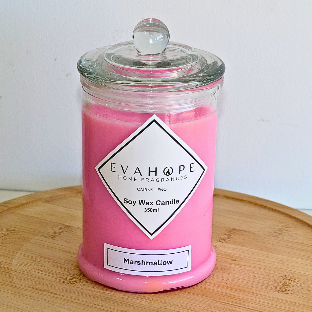 Marshmallow 150ml Apothecary Jar Candle. @ 30 hr slow burn