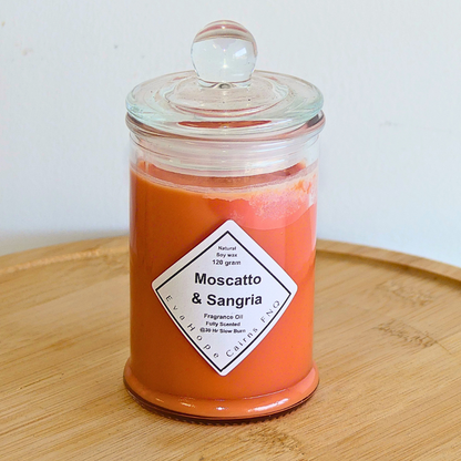 MOSCATO & SANGRIA -  Scented Soy Wax Candle. 150ml