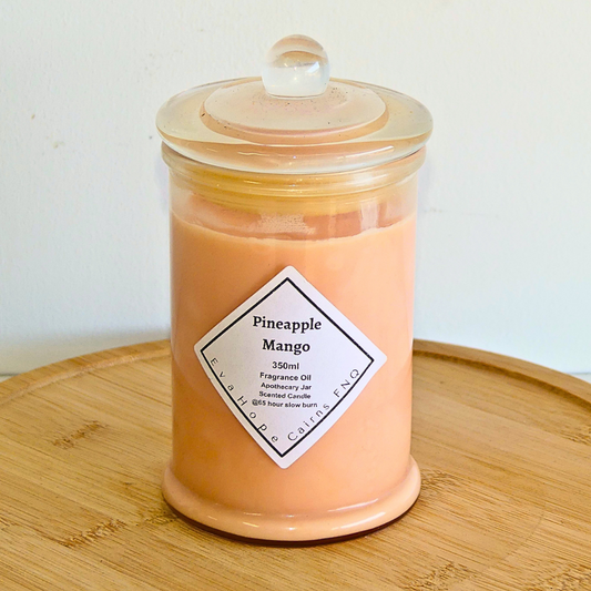 Pineapple Mango 350ml Fully Scented, Natural Soy Wax. @ 65 hr slow burn