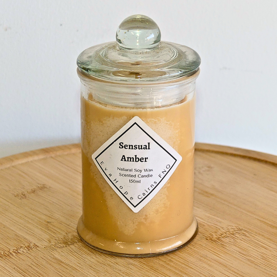 Sensual Amber 150ml Apothecary Jar.